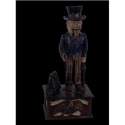 Uncle Sam  Patriotic Metal Bank