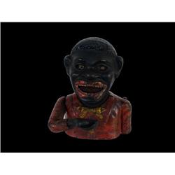 Cast-Iron "Jolly N"  Metal Bank