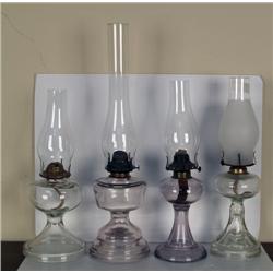 1 Lot of 4 Hurricane Lamps