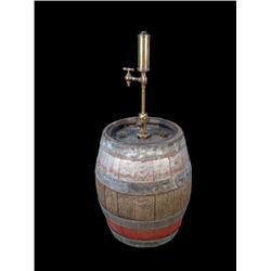 Oak Beer Keg w/ Brass Tapper