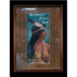 Framed Tin Indian Maiden Sign  Recreati