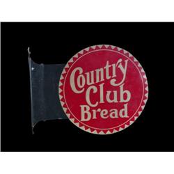 Country Club Bread  tin flange sign  17