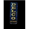 Image 1 : "Delco Batteries"  tin vertical sign   