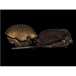 Lot of 3, Risque Ladies  Bronze Desk Ac