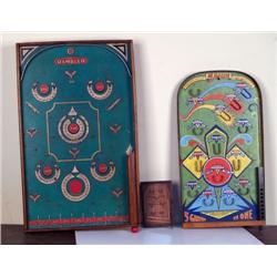 Lot of 3, Early Wooden Pinball Games