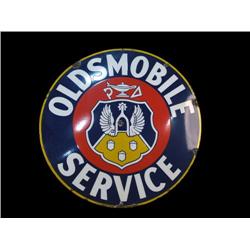 "Oldsmobile" Dealer sign  4' round w/ c