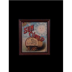 Sun Cured Tobacco Paper Label c.1890