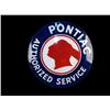 Image 1 : Pontiac 4' round, porcelain Dealer Sign