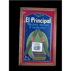 Cardboard Die-Cut  "El Principal Cigar"