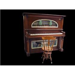 Upright Coin-op Player Piano w/ 4 instr