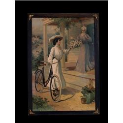 Framed Ad w Ladies         Pope Chainle