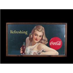 Coca-Cola Cardboard Poster  "Refreshing