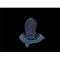 Brass matchbook holder & ashtray