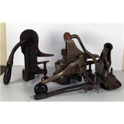 Lot of 4 Ornate Metal Corkscrews