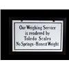 Image 1 : Framed Porcelain Sign:  We use Toledo S