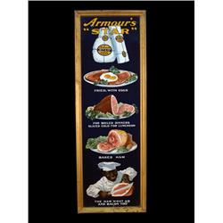 Armour's Star Ham  Tin Sign  13 x 37 "