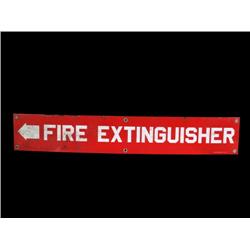 Fire Extinguisher  Porcelain Sign   6 x