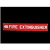 Image 1 : Fire Extinguisher  Porcelain Sign   6 x