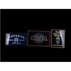 Lot of 3 Misc Insurance Company Signs