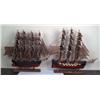 Image 1 : Lot of 2, Tall Ship Models