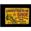 Image 1 : "Stronger than The Law Shoe"  Tin Embos