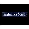 Image 1 : Fairbanks Scales   Porcelain Sign