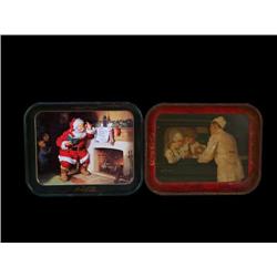 1 lot of 2 Coca-Cola Serving Trays