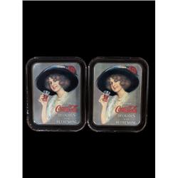 Lot of 2, Reproduction Coca-Cola Servin