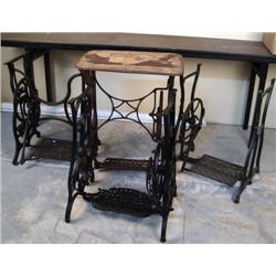 Lot of 4, very ornate Sewing Machine Tr
