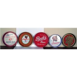 Lot of 5 Beer Trays       4 Iroquois  1