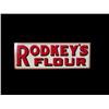Image 1 : Rodkey's Flour  Tin Sign -- Double Side