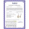 Image 2 : Genuine 34 ctw Rose Quartz Earrings 14KT White Gold - REF-58Z2N