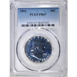 1961 FRANKLIN HALF DOLLAR, PCGS PR-67