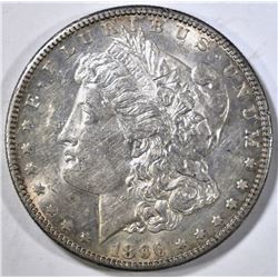 1896-S MORGAN DOLLAR AU/BU LOOKS BU