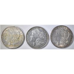 3-NICE CIRC MORGAN DOLLARS: