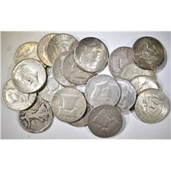 $10 FACE VALUE MIXED 90% HALF DOLLARS