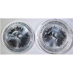 2019 & 2020 BU AUSTRALIA 1-oz SILVER KANGAROO COIN