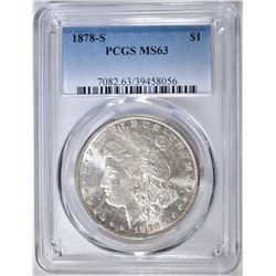 1878-S MORGAN DOLLAR PCGS MS-63