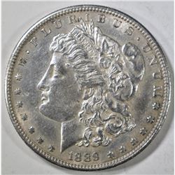 1889-S MORGAN DOLLAR  AU/BU