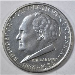1936 BRIDGEPORT COMMEM HALF DOLLAR CH BU