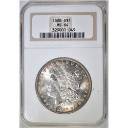 1888 MORGAN DOLLAR  NGC MS-64