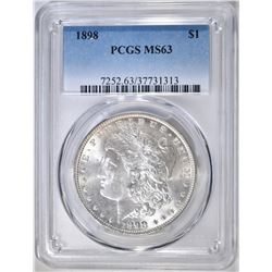 1898 MORGAN DOLLAR  PCGS MS-63