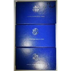 3-1986 2-COIN LIBERTY COMMEM SETS