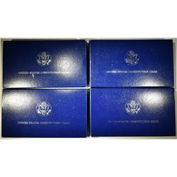 4-1987 CONTITUTION UNC SILVER DOLLARS
