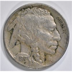 1917 BUFFALO NICKEL  AU