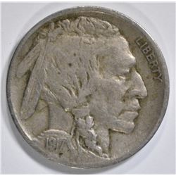 1917-D BUFFALO NICKEL VF