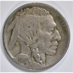 1917-D BUFFALO NICKEL  VF