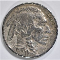1918-S BUFFALO NICKEL XF/AU DAMAGED