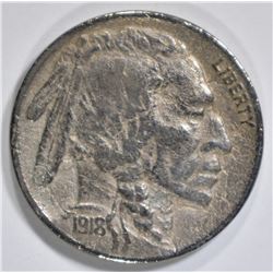 1918-S BUFFALO NICKEL  XF/AU DAMAGED