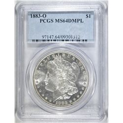 1883-O MORGAN DOLLAR PCGS MS-64 DMPL
